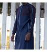 Long Kameez Qantik - Midnight blue model